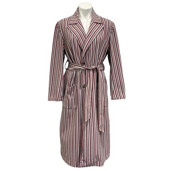 VINTAGE Handmade Granny Robe Midi Sweater Jacket - S/M - knit - Grunge - BOHO - Picture 9 of 10